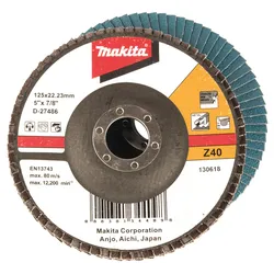 Makita Fächerschleifscheibe 125mm Z40 - D-27486
