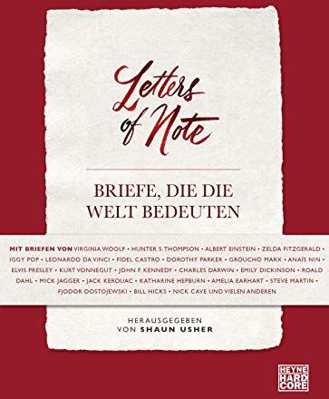 Shaun Usher - Letters of Note - Briefe, die die Welt bedeuten - Preis vom 12.10.2026 11:37:12 h