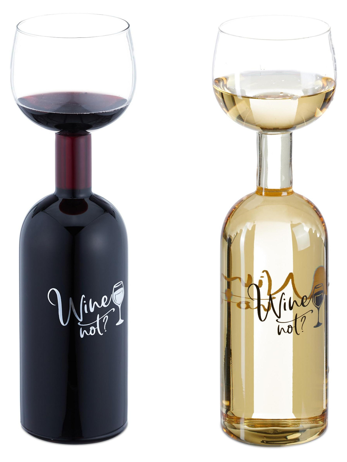 Dripio Wijnfles met tekst, 750 ml, Transparant
