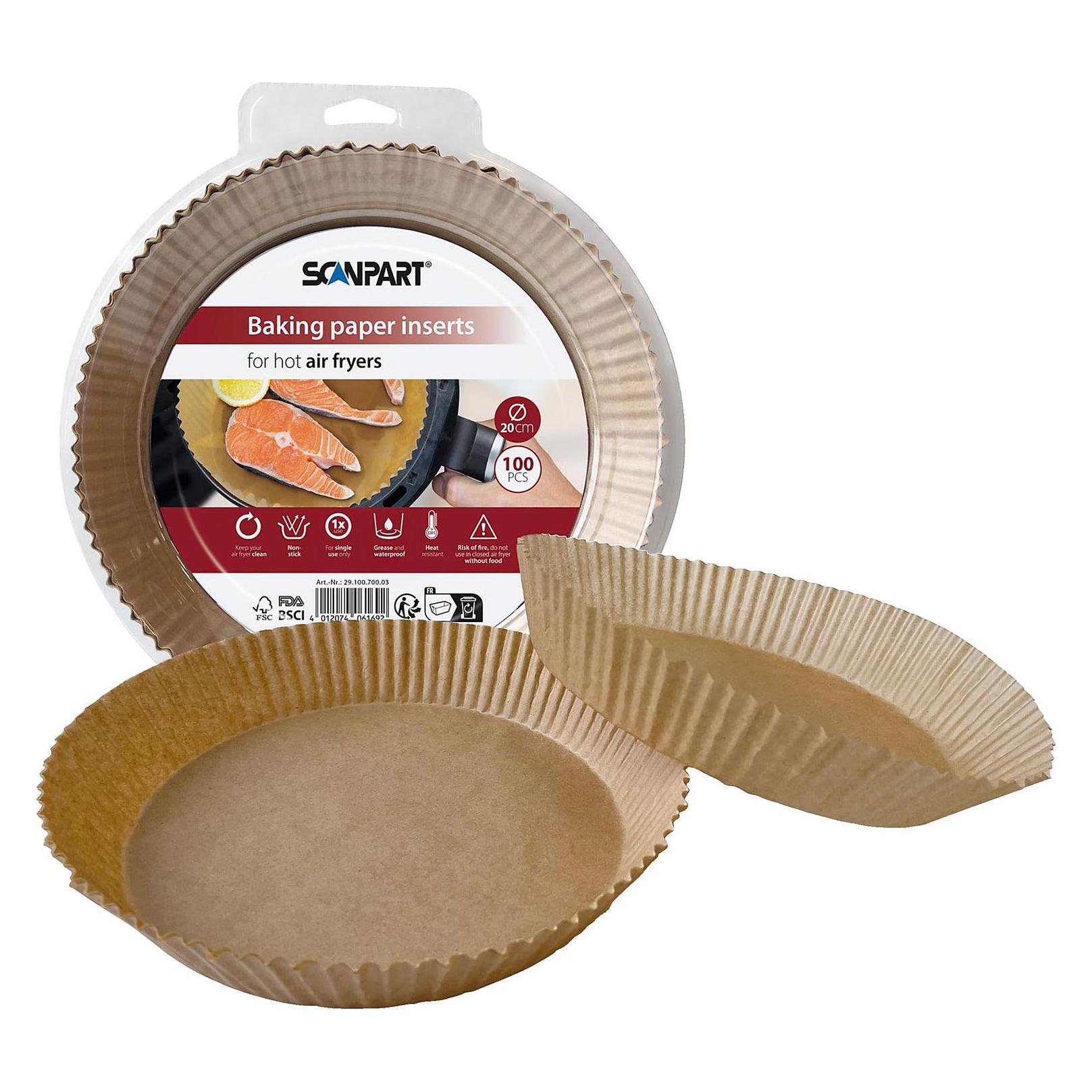 Scanpart 2910070003 Heissluftfritteusenpapier 20 cm rund, 100er (2910070003)