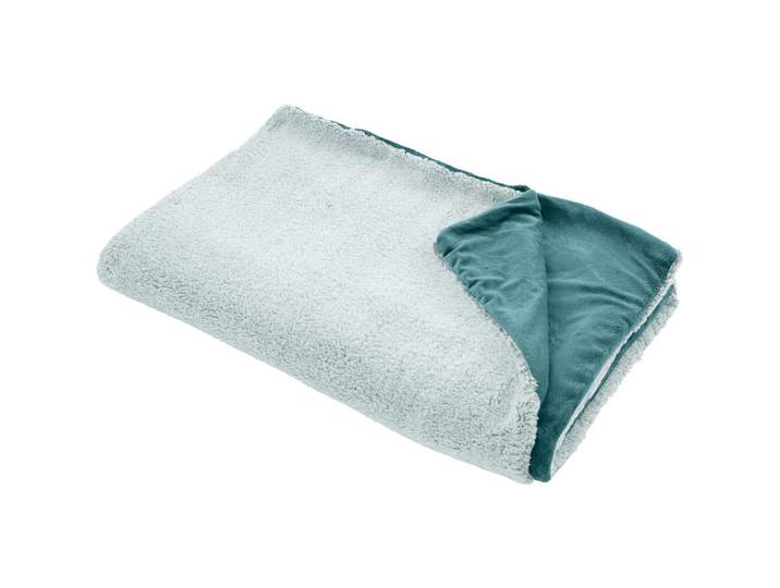 Novel Decke, Salbeigrün, Textil, Uni, 150x200 cm, Textiles Vertrauen - Oeko-Tex®, Heimtextilien, Wohntextilien, Decken, Kuscheldecke