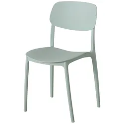 Boltze Stuhl Primus | Robuster Kunststoff-Stuhl Skandi-Stil, 42 x 40 x 79 cm, Mint