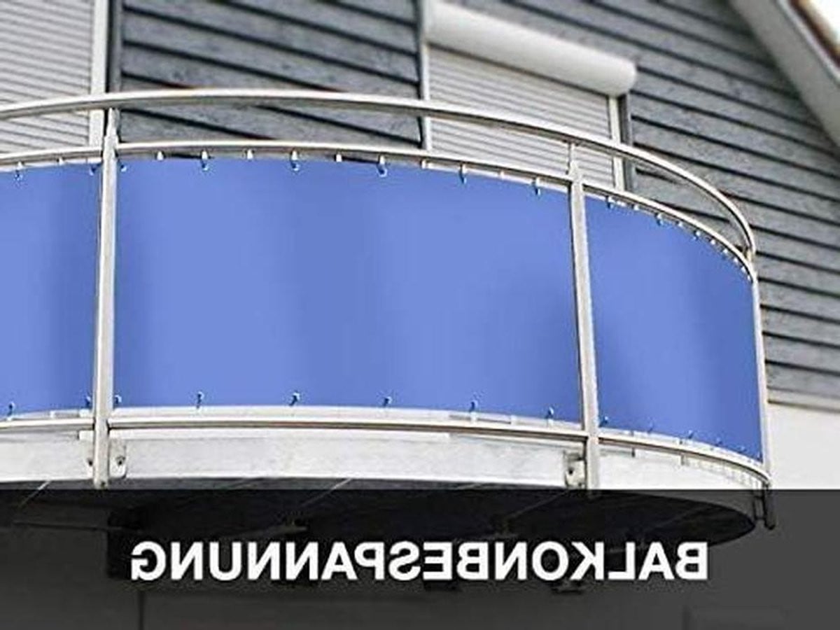 Grijs Balkonscherm PVC - Privacy scherm en Windscherm - 90 x 680 cm