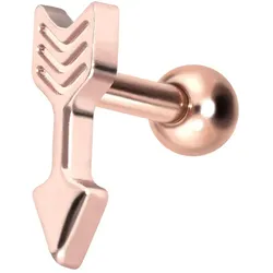 Titan Ohrpiercing mit Innengewinde PFEIL