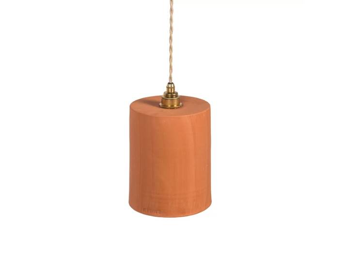 Suspension en terre cuite ocre