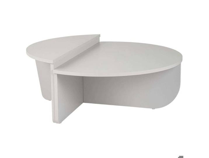 CALICOSY - Lot de 2 tables basses L90 cm - ORION - Gris