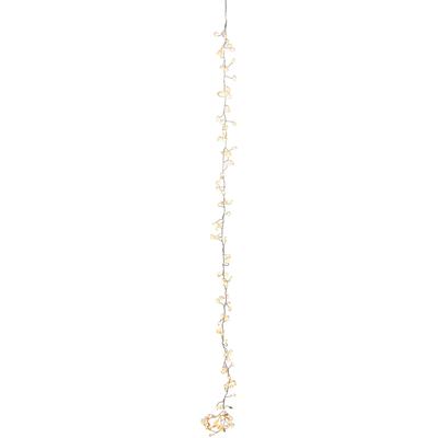 AM DESIGN LED-Lichterkette "Weihnachtsdeko aussen", silber (silberfarben), Flammen 120 Stk., Kabellänge 5m x Gesamtlänge 7m, Lichterketten, 5m Anlaufkabel