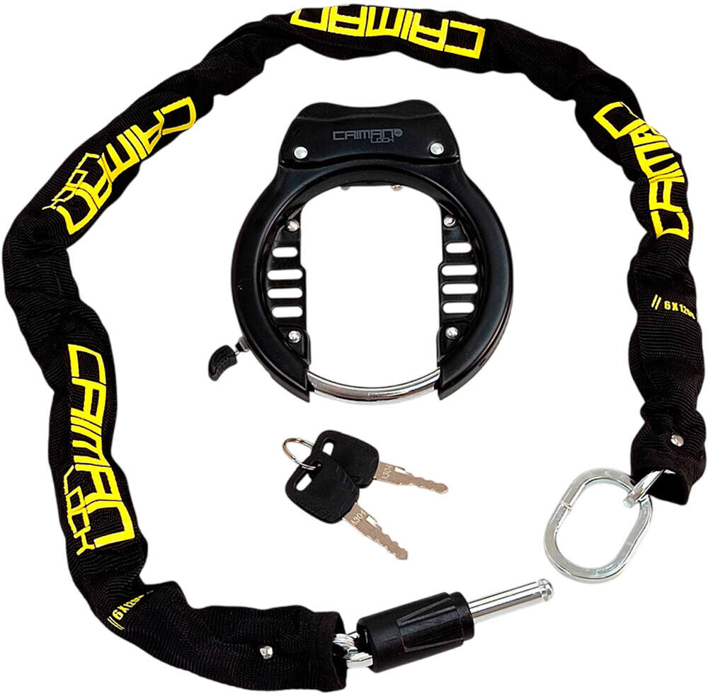 Eltin candado de cuadro candado bicicleta Negro (UNICA)