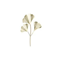 HOME STORY Wandobjekt Gingko   , gold , Metall , Maße (cm): B: 40 H: 2 T: 56.0