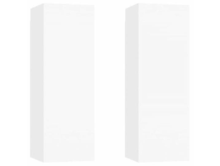 hliofuir TV-Schränke 2 STK. Hängend Weiß 30,5x30x90 cm Holzwerkstoff Platzsparende Wandschränke für Wohnzimmer und Schlafzimmer schaffen flexiblen Stauraum für Medien und Dekoration.