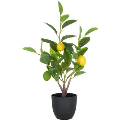 Kunstbaum CREATIV GREEN "Zitrone", grün, H:48cm, Kunststoff, Kunstpflanzen, mit detailgetreuer Gestaltung