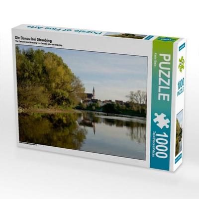 CALVENDO Puzzle Die Donau bei Straubing | 1000 Teile Lege-Größe 64 × 48 cm Foto-Puzzle für glückliche Stunden
