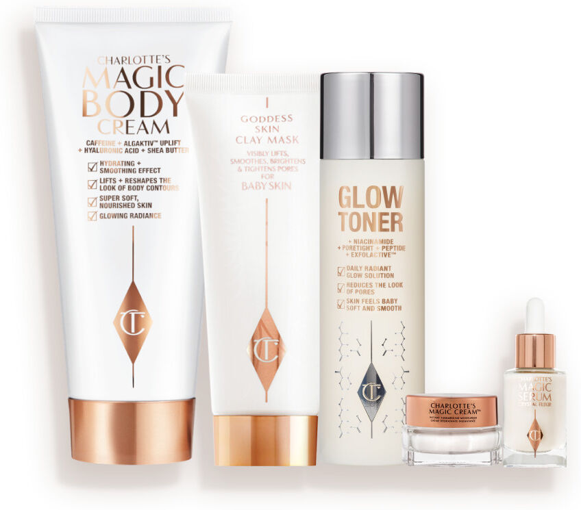 Wedding Prep, Target + Glow Skincare Routine - Skincare Kit Charlotte Tilbury 436 Wedding Prep, Target + Glow Skincare Routine Size: