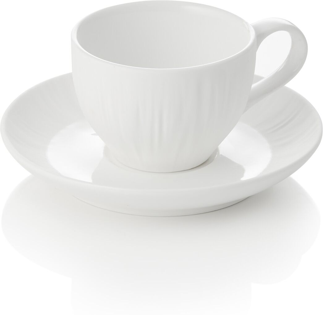Tirolix Tazza da Espresso con Piattino 80 ml Shiro