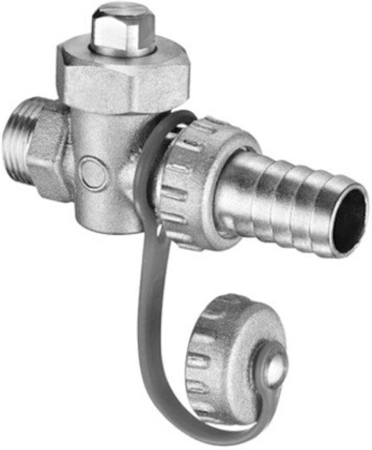 Schell Robinet de remplissage/vidange G 3/8 AG, avec robinet et clapet anti-retour, MS (139060099)