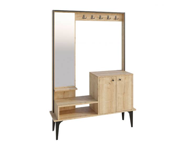 Garderobenständer Eiche 170cm - Material: Melamin - 1607