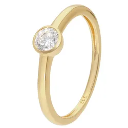 GLIZZ GL1462 Damenring mit Lab Grown Diamant 0,25 ct. Gold 333 Brillantring, 60/19,1