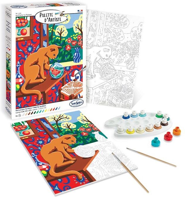 SentoSphère Palette d'artiste - Le chat et le poisson