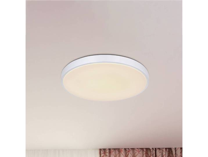 Globo LED Deckenlampe Sonny, dimmbar, alu / grau / zink, für Wohn- / Esszimmer, Metall, LED Deckenleuchte