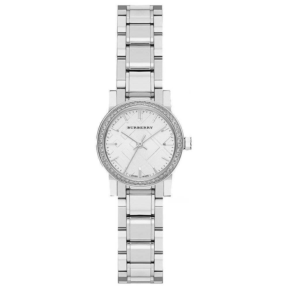 Burberry BU9220 Damen Diamantuhr - 26mm Edelstahl Eleganz