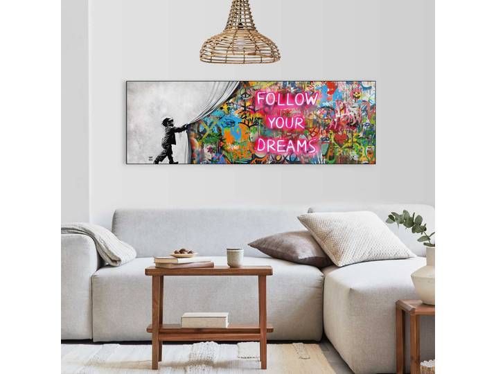 Wandbild REINDERS Surprise Wall , bunt (farbe bild(er): bunt), B:156cm H:52cm T:3cm, MDF, Bilder, Wandbild