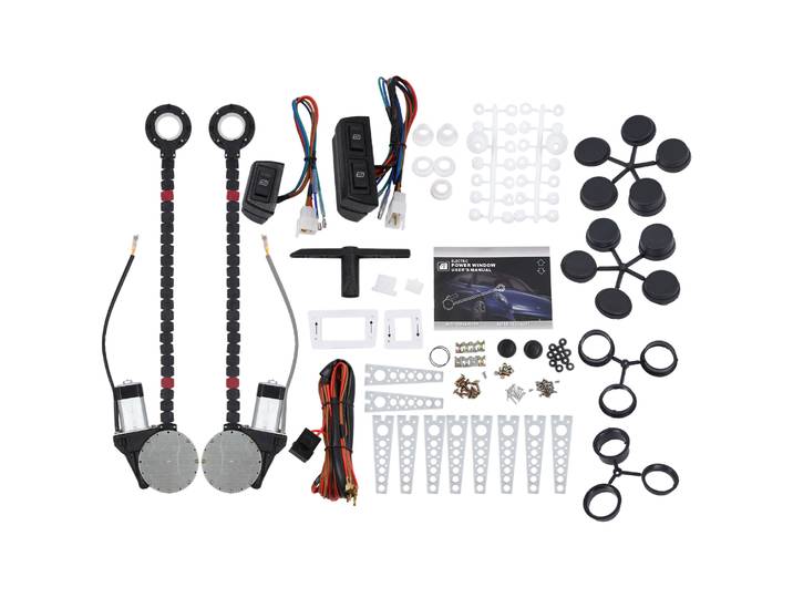 Kit de conversion de lève-vitre électrique pour voiture, kit de réparation de lève-vitre pour voiture à 2 portes, camion SUV, un