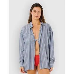 Rip Curl Beach Days Pinstripe Hemd dusty blue Gr. XS