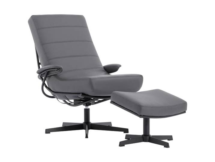 Livetastic Relaxsesselset Lesesessel, Grau, Metall, 68x101x85 cm, Relaxfunktion, Wohnzimmer, Sessel, Relaxsessel