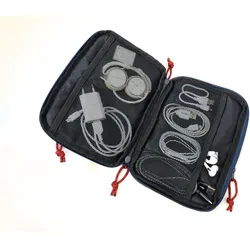 Troika Urban Tech Pouch 2 Kabeltasche, Kabel Zubehör, Blau