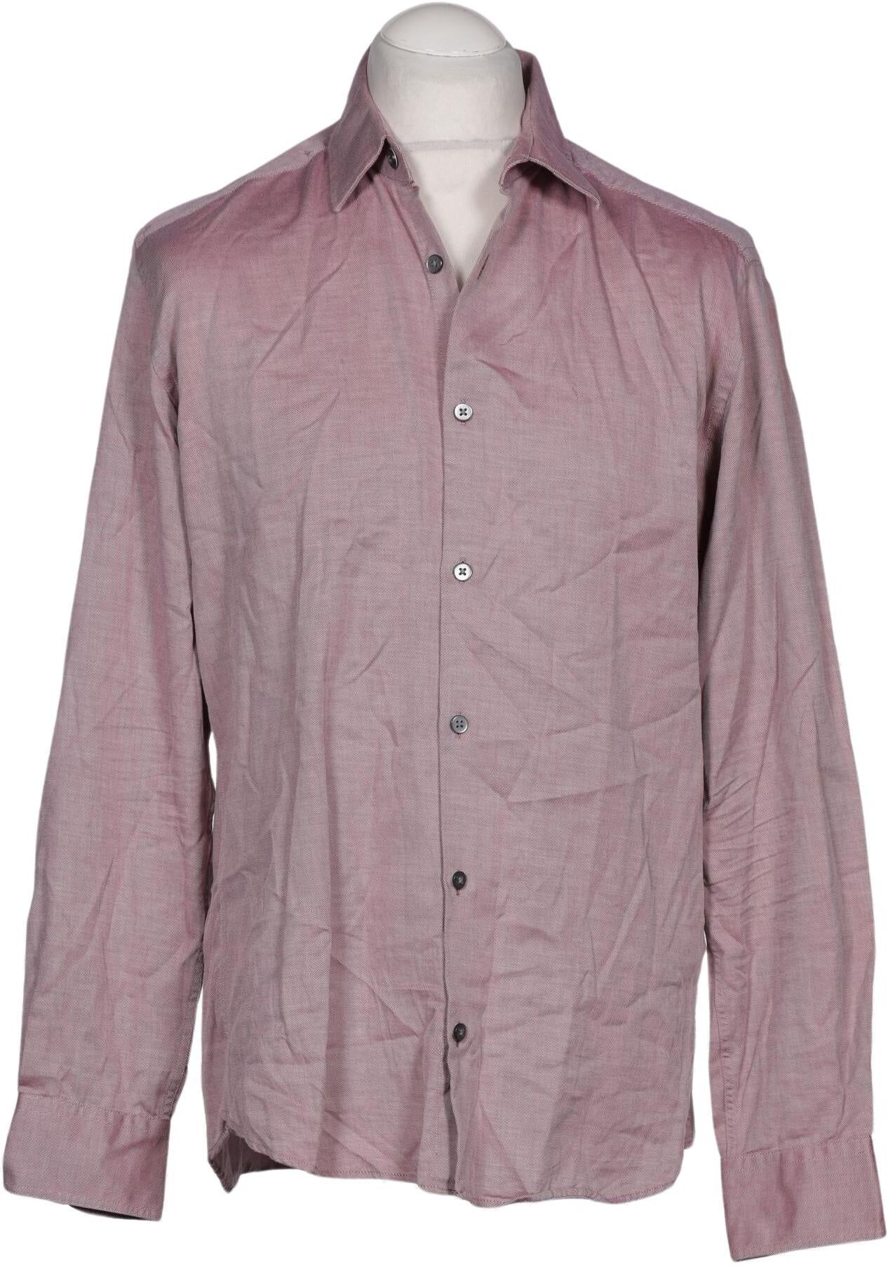 Charles Vögele Herren Hemd, Pink, Gr. 41, Baumwolle - Second Hand