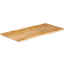 vidaXL, Tischplatte, Beburdorf (Massives Mangoholz)
