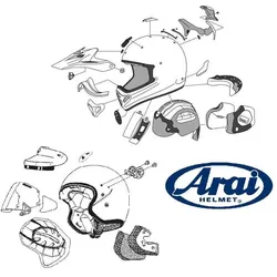 Arai, Motorradhelm Zubehör, lüfngssystem für motorradhelme e ddl duct-2