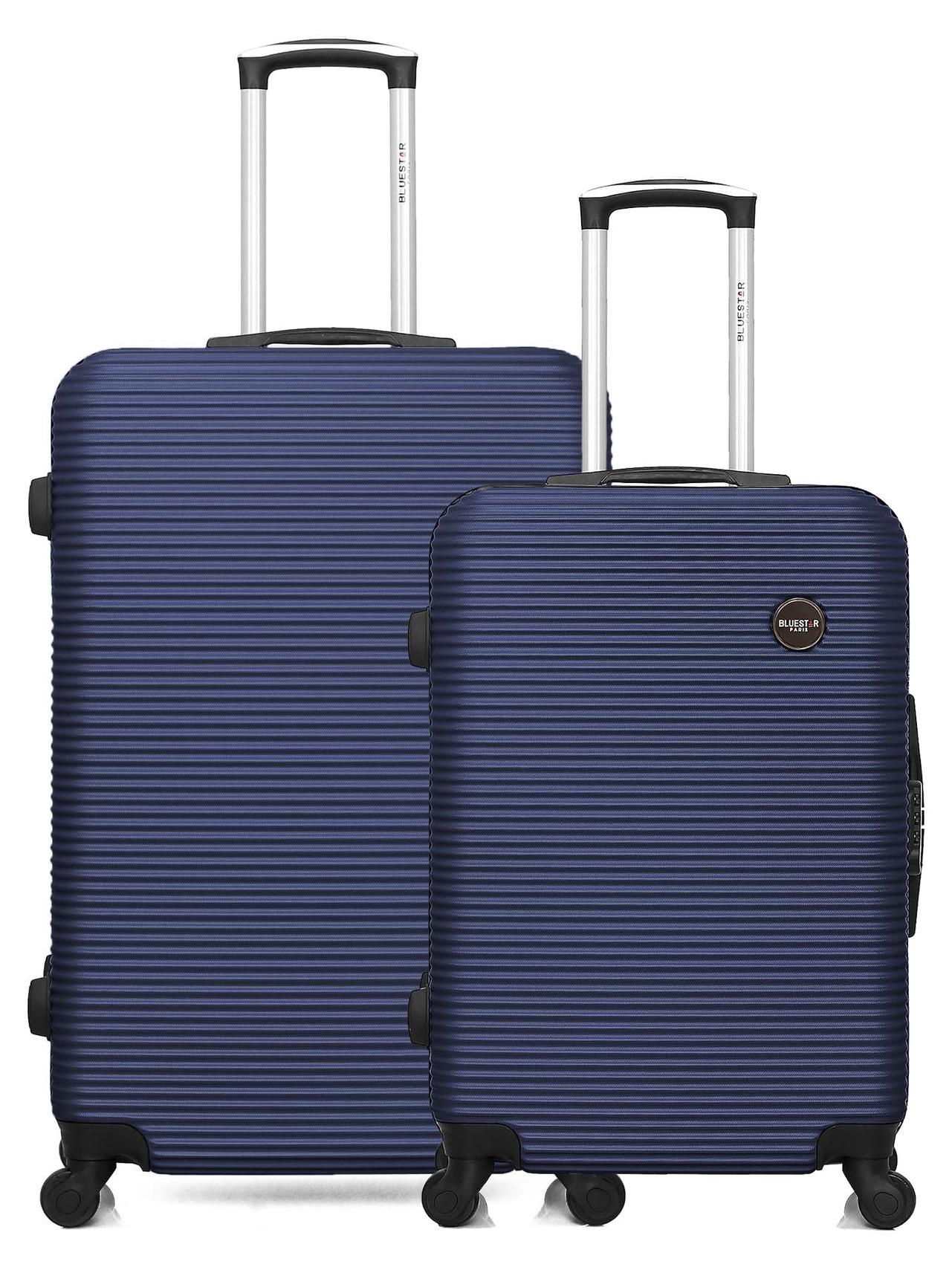 BLUESTAR - 2er-Set aus einem großen Koffer und einem Wochenendkoffer LONDON -