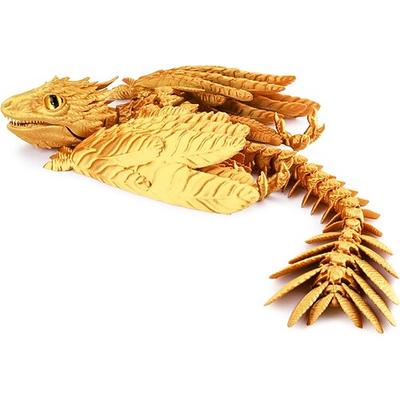 Gefederter Wyvern Drache 3D Druck Drache artikulierter Drache Fidget Drache 3D gedruckte Spielzeuge Desktop Haustier Weihnachtsgeschenk