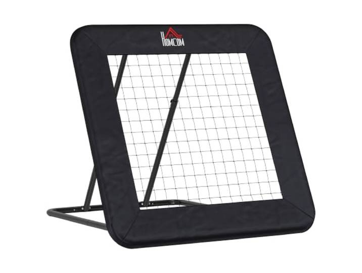 HOMCOM Rebounder für Fußball Verstellbar in 5 Stufen 128 x 118 cm Schwarz