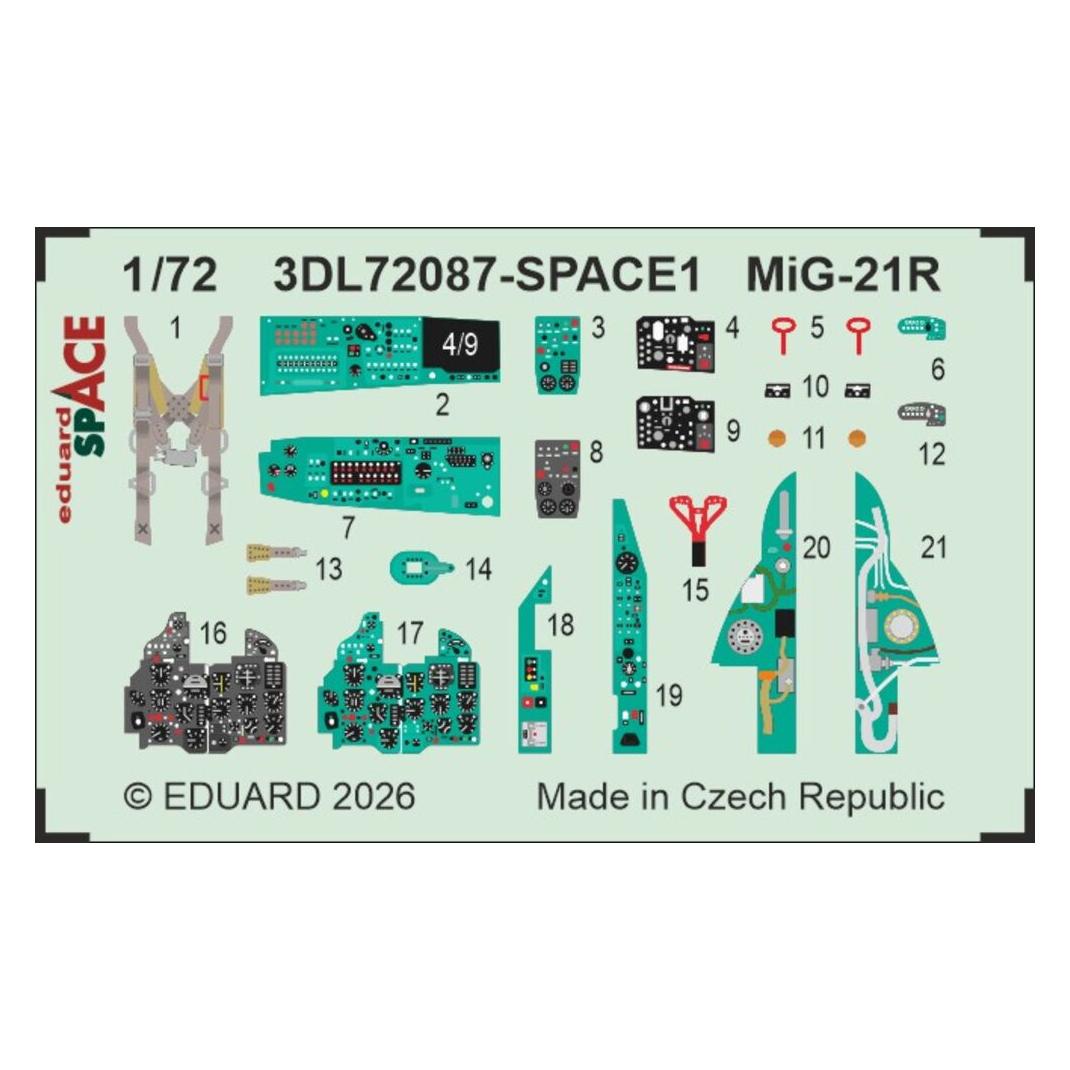 Eduard MiG-21R SPACE for (3DL72087)