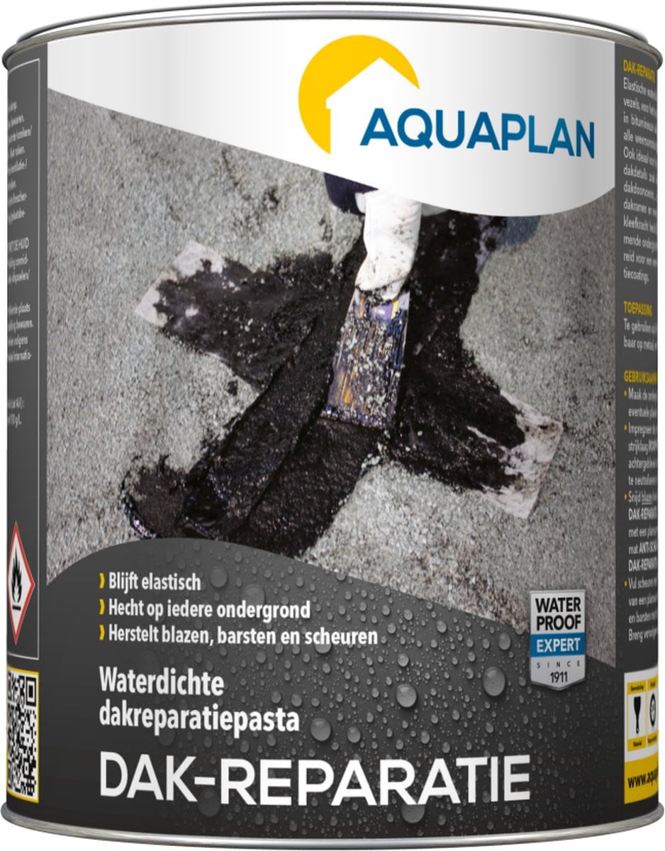 Aquaplan Dak-Reparatie waterdichte reparatiepasta 1 kg