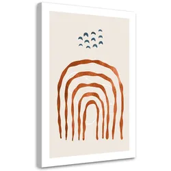WANDBILD regenbogen im boho stil