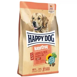 HAPPY DOG PremiumNaturCroq Lachs mit Reis Hundetrockenfutter 4 Kilogramm