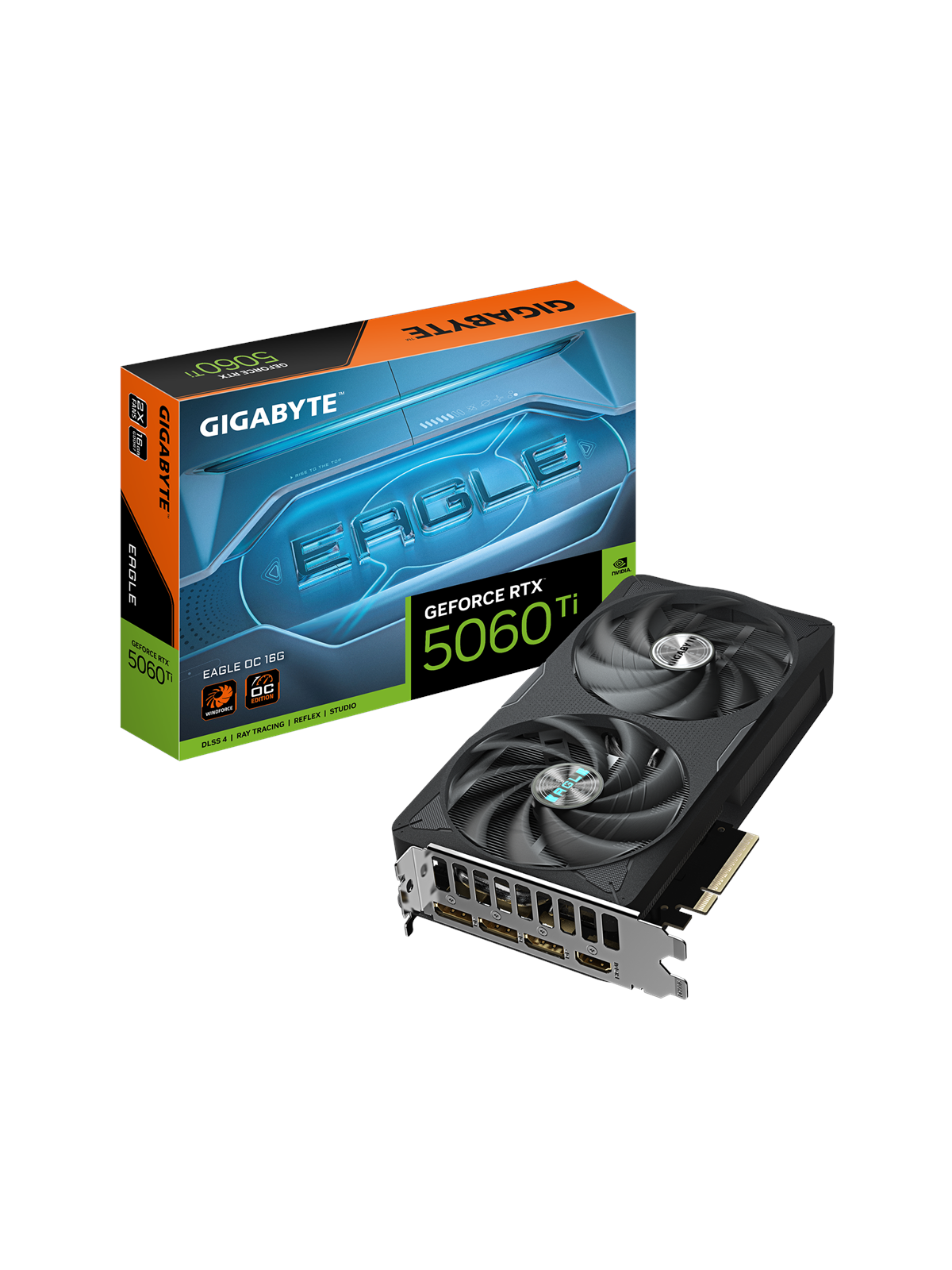 GIGABYTE GeForce RTX 5060 Ti EAGLE OC - 16GB GDDR7 RAM - Grafikkarte