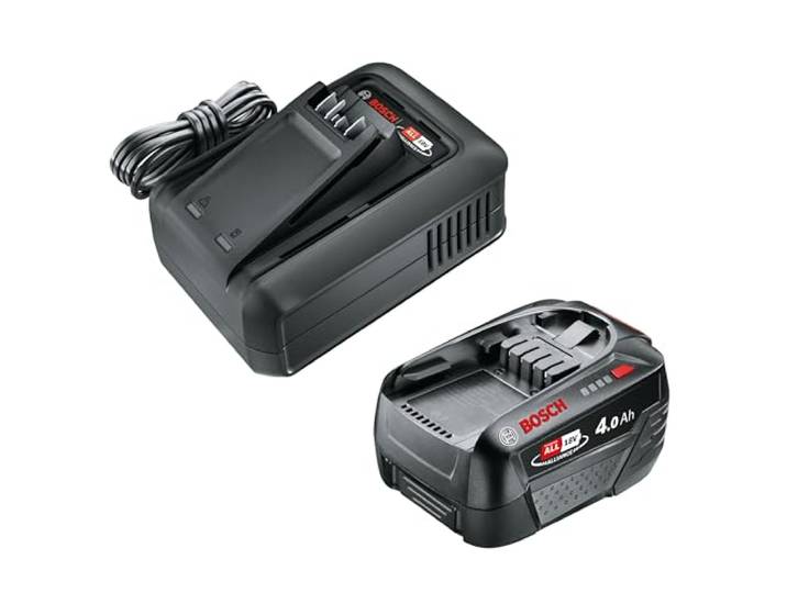 Gardena Starter-Kit P4A QC AL18V-44+1x4.0Ah Akkus & Ladegeräte: Teil des Power for All Akku-Sortiments, Konstante Leistung, Schnelles Laden, Ladezustandsanzeige, Lang anhaltende Laufzeit (14915-20)