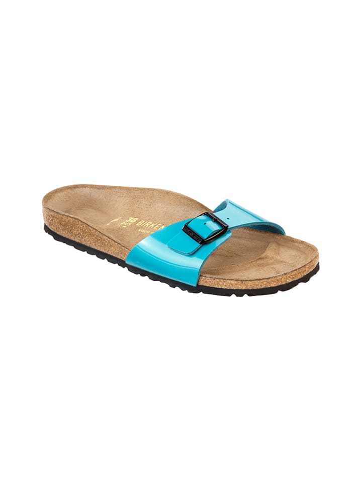 Birkenstock Pantoletten "Madrid" in Blau - Weite S - 36