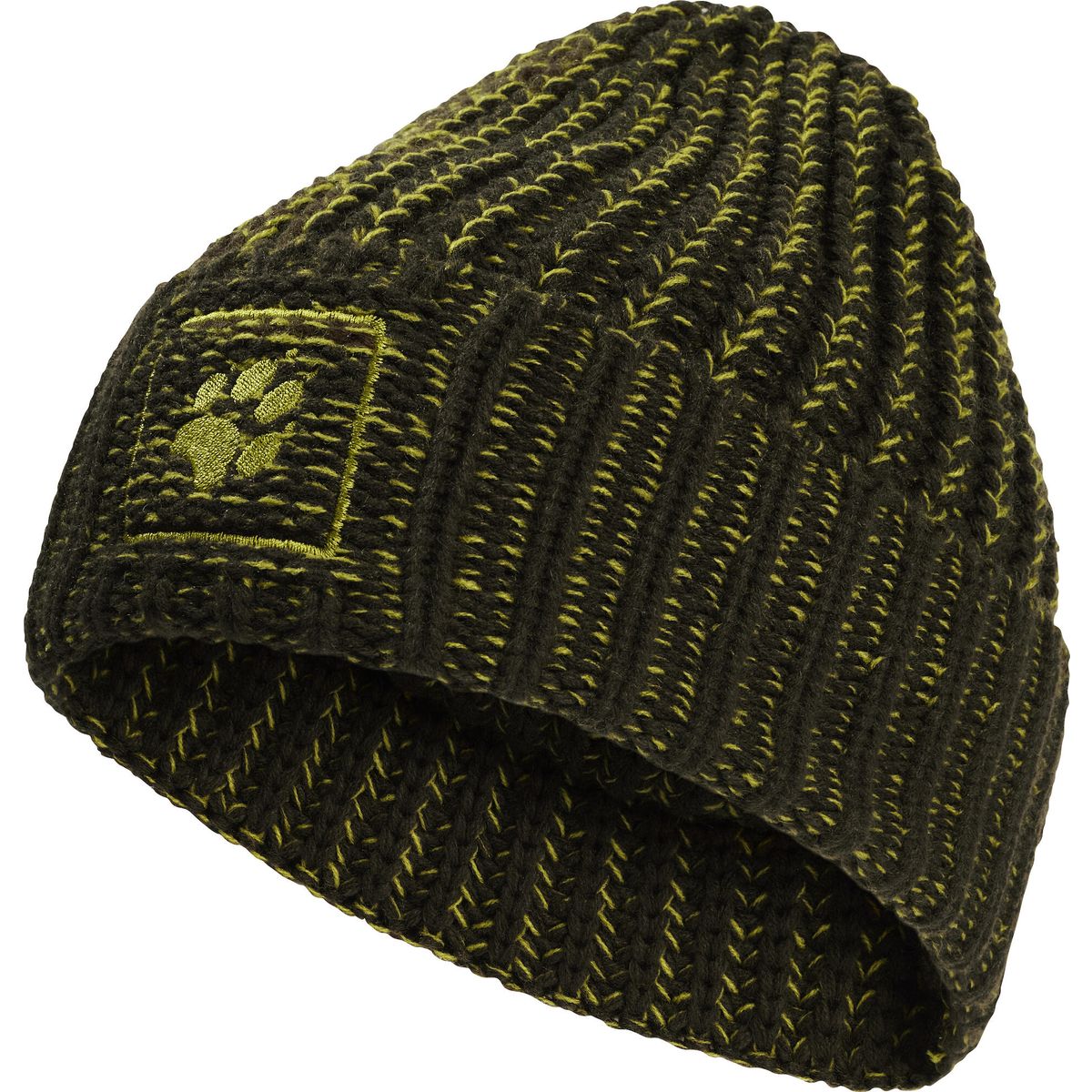 Jack Wolfskin Badge PAW Beanie obsidian moss (E0205) One Size A66188_E0205_OS