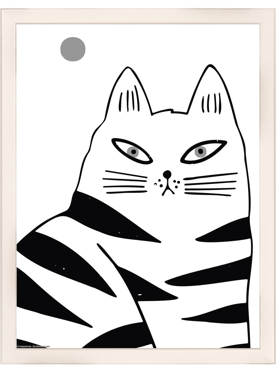 Walther Design Walther Liv Houten lijst met kunstglas - Wit - 30 x 40 cm