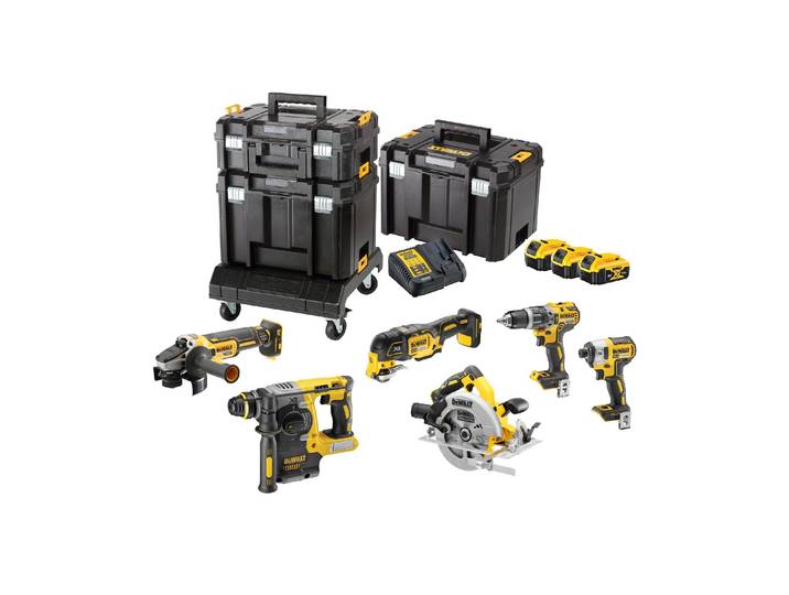 Werkzeugset DEWALT Set 18 V mit 3 Batterien 5 Ah DCK685P3T-QW , schwarz, Werkzeugsets, Werkzeugset, Akkusystem: DeWalt XR 18 V