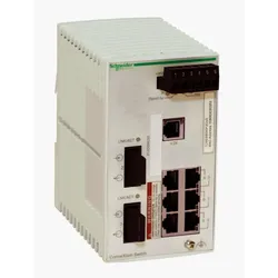 Schneider Electric TCSESB083F2CU0 ConneXium Basic Managed Switch - 6 Ports für Kuper (6TX 10/100 Mbit/s) + 2 für Glasfaser Multimode (2FX-MM 100