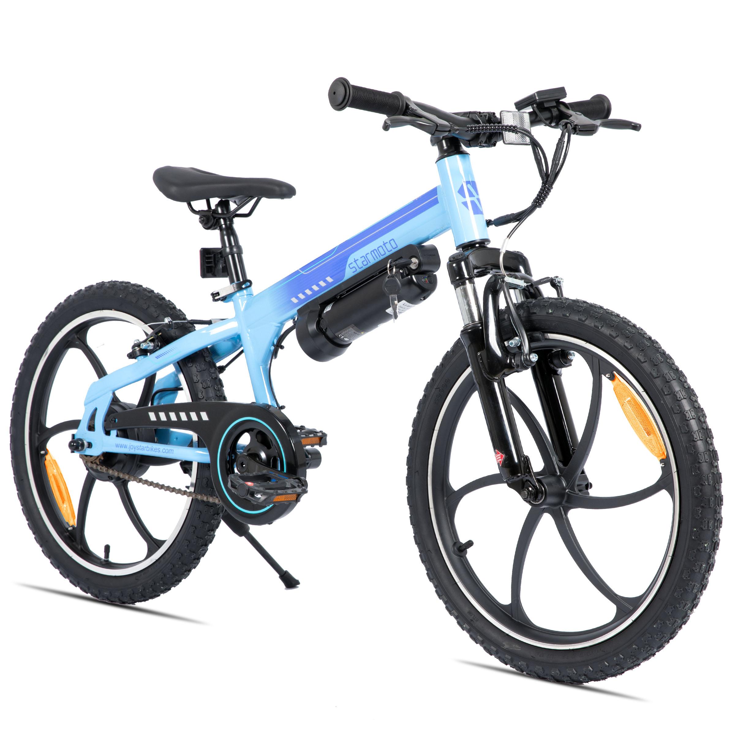 Elektrofahrrad Kinder 20 Zoll, Kinder E-Bike 250W bürstenloser Motor, Elektro Fahrrad Junge Mädchen neutral, E-Fahrrad mit herausnehmbarem