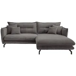 Wohnlandschaft Lava Grau Cord