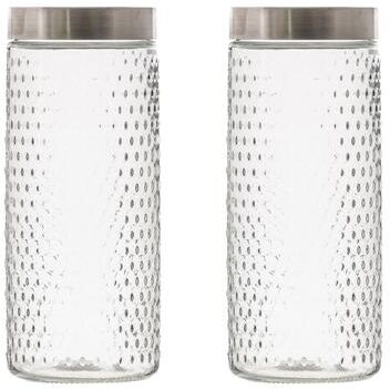 10 Strawberry Street Crosby Glass Canister, Set of 2