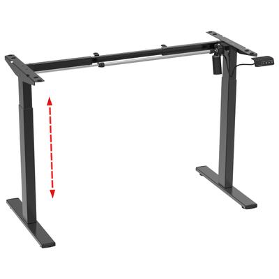 Schreibtisch VCM "Höhenverstellbares Schreibtisch Tischgestell Lona", silber, B:92cm T:48cm, Tische, Schreibtisch